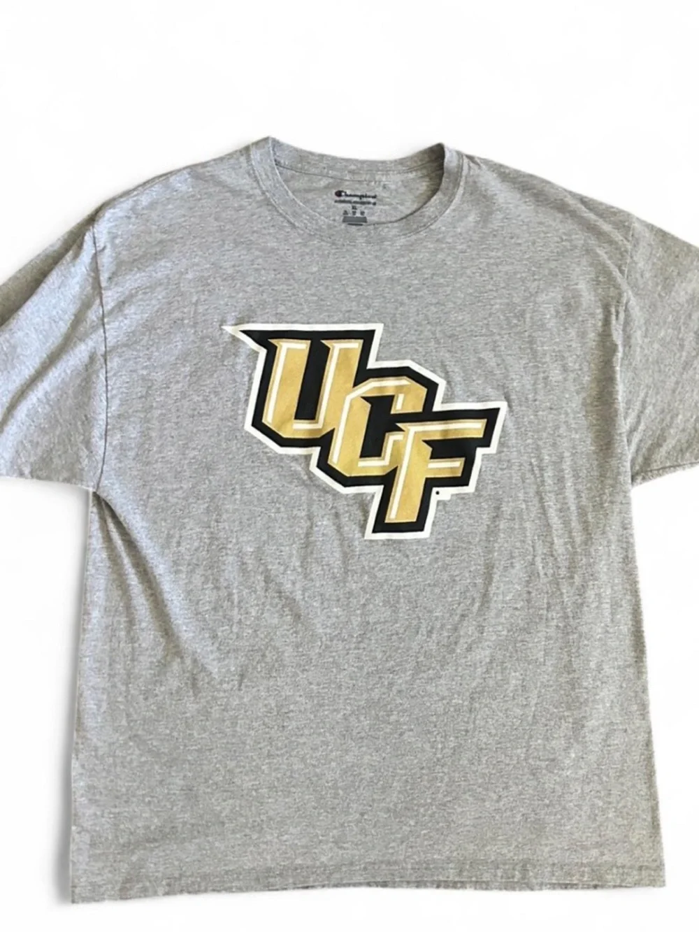 Champion Gray UCF Logo Short-Sleeve Tee Men’s Size XL - Picture 1 of 5